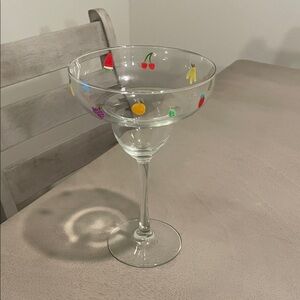Hand-painted Margarita Glass